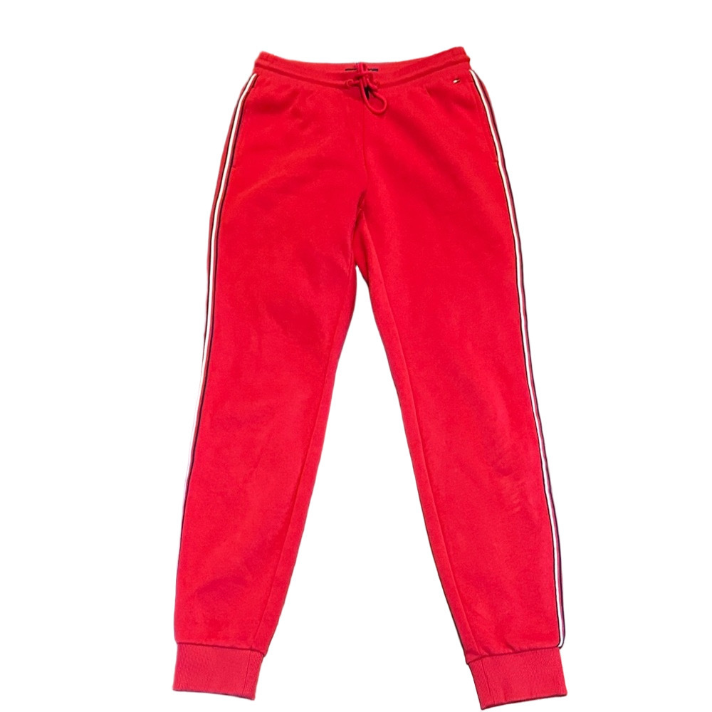 Tommy Hilfiger Red Joggers Sweatpants with Stripe Size XXS - Picture 2 of 3